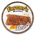 Signmission Farmers Market Honey For Sale Circle Vinyl Laminated Decal, D-12-CIR-Honey D-12-CIR-Honey